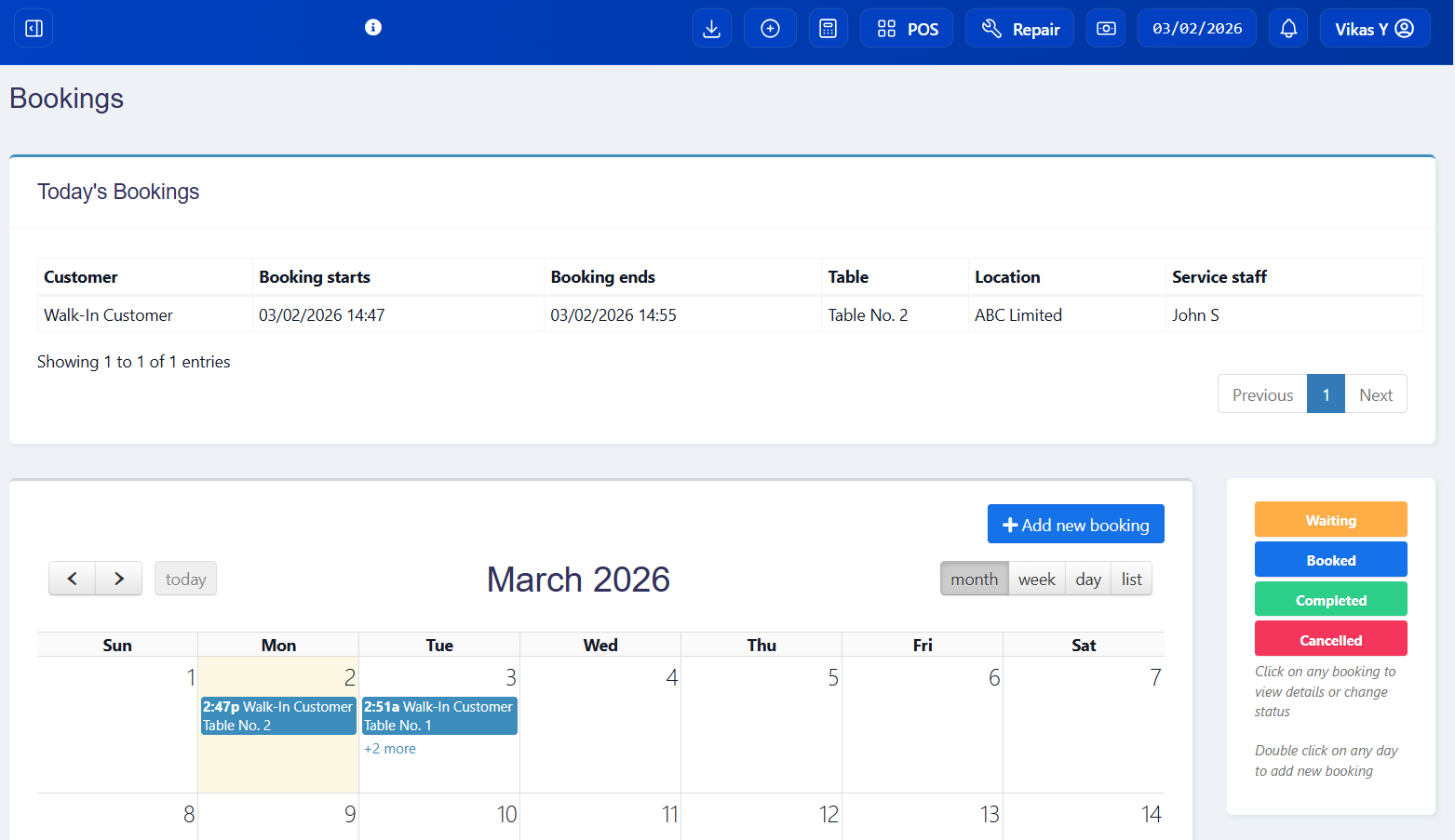 Zitow Restaurant App Dashboard